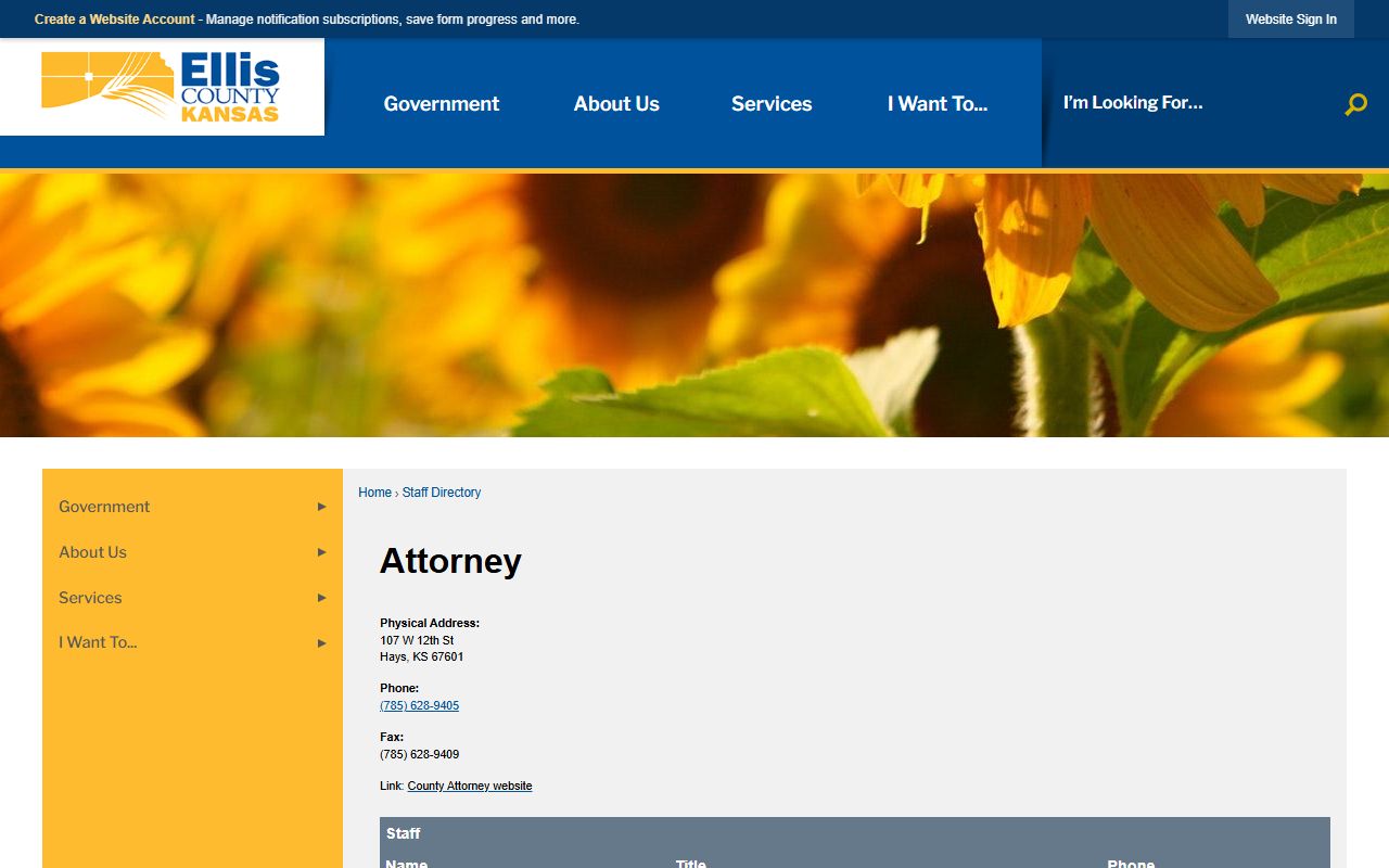 Ellis County arrest records and charges county attorney directory
