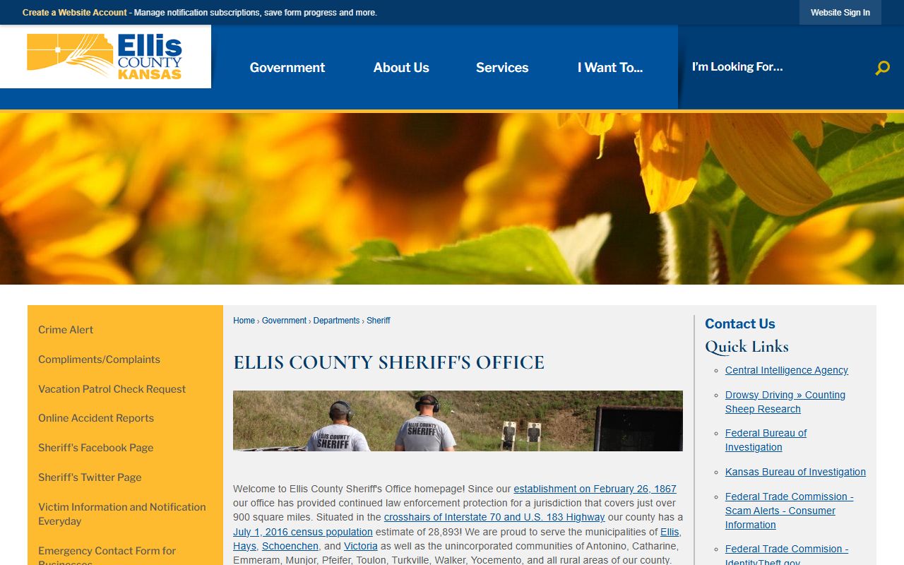 Ellis County warrant search sheriff office source