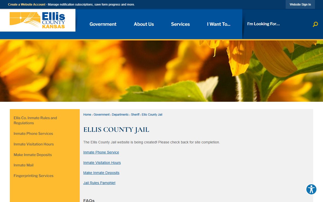 Ellis County warrant search jail source
